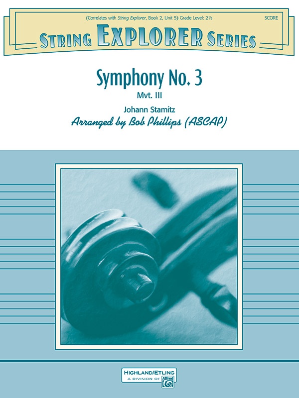 Symphony No. 3 Mvt. Iii Conductor Score & Parts