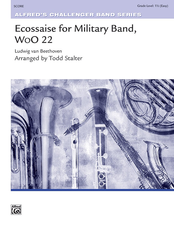 Ecossaise For Military Band, Woo 22 Conductor Score & Parts