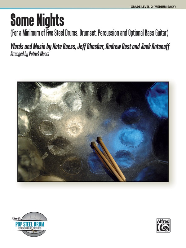Some Nights For A Minimum Of Five Steel Drums, Drumset, Percussion, And Optional Bass Guitar Conductor Score & Parts