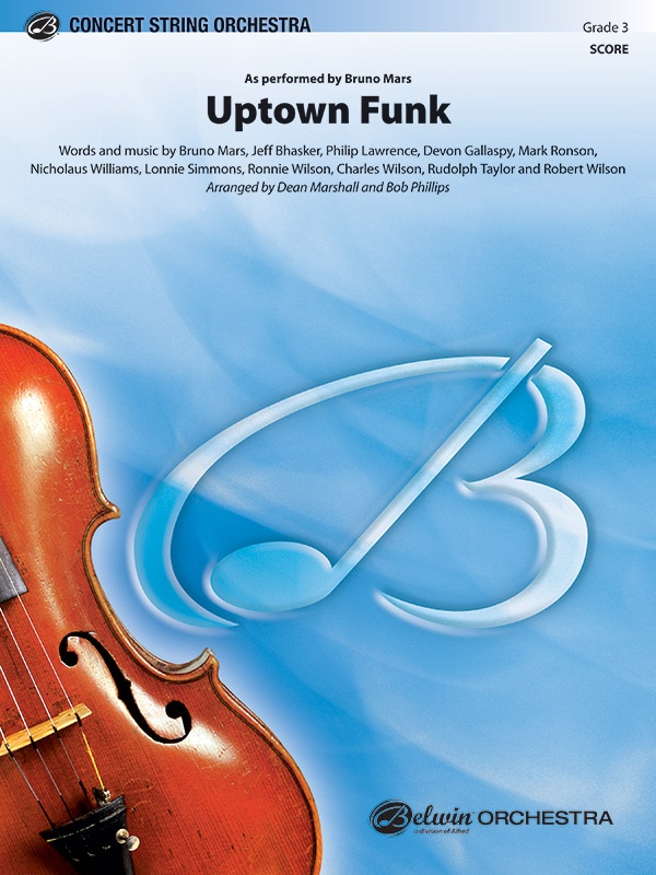 Uptown Funk As Performed By Bruno Mars Conductor Score