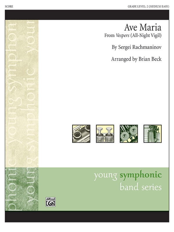 Ave Maria From Vespers (All-Night Vigil) Conductor Score & Parts