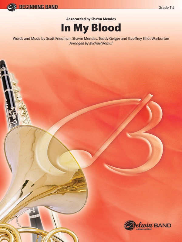 In My Blood As Recorded By Shawn Mendes Conductor Score & Parts