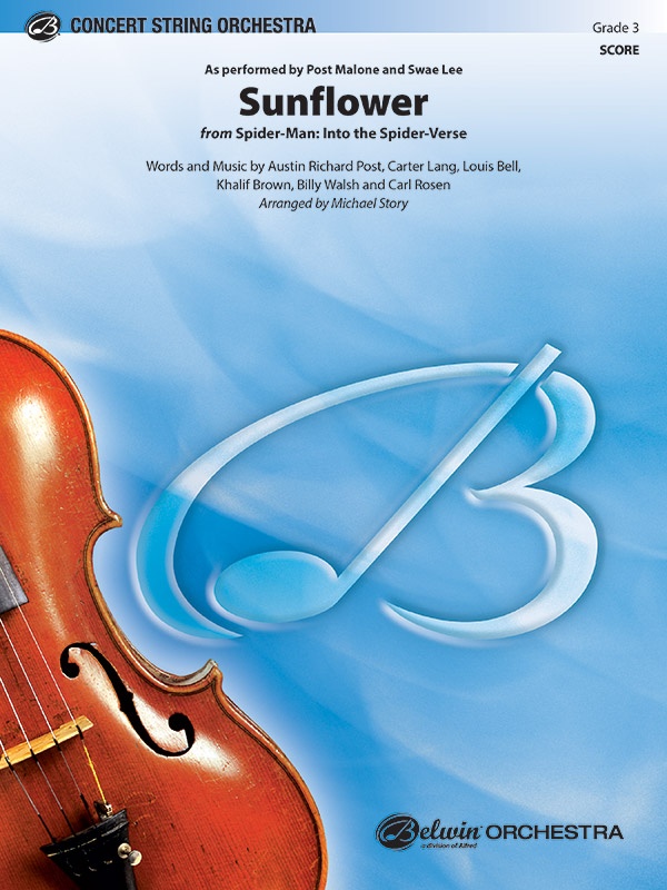 Sunflower As Performed By Post Malone And Swae Lee Conductor Score