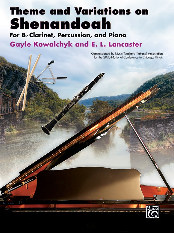 Theme And Variations On Shenandoah For B-Flat Clarinet, Percussion, And Piano Book