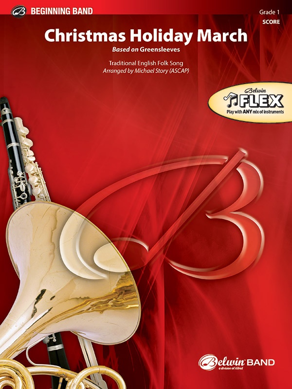 Christmas Holiday March Based On "Greensleeves" Conductor Score