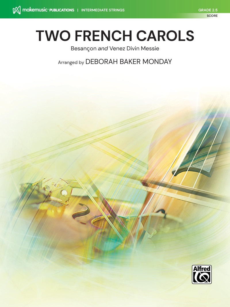 Two French Carols BesançOn And Venez Divin Messie Conductor Score