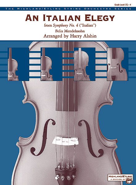 An Italian Elegy From Symphony No. 4 ("Italian") Conductor Score & Parts
