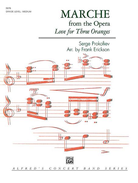 March From The Opera Love For 3 Oranges Conductor Score & Parts