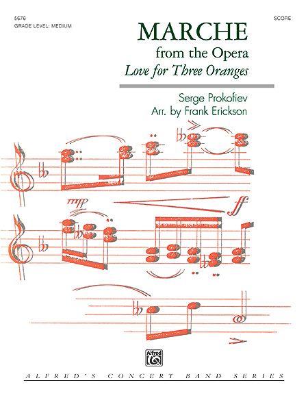 March From The Opera Love For 3 Oranges Conductor Score