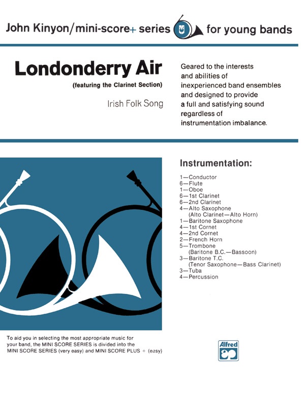 Londonderry Air Clarinet Section Feature Conductor Score & Parts
