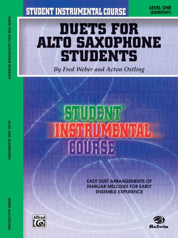 Student Instrumental Course: Duets For Alto Saxophone Students, Level I Book