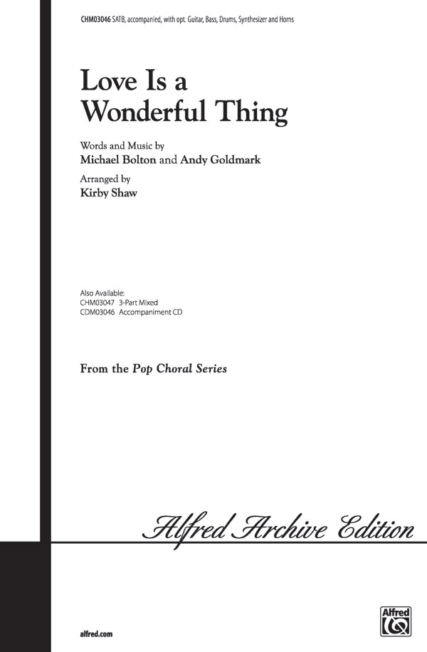 Love Is A Wonderful Thing Choral Octavo
