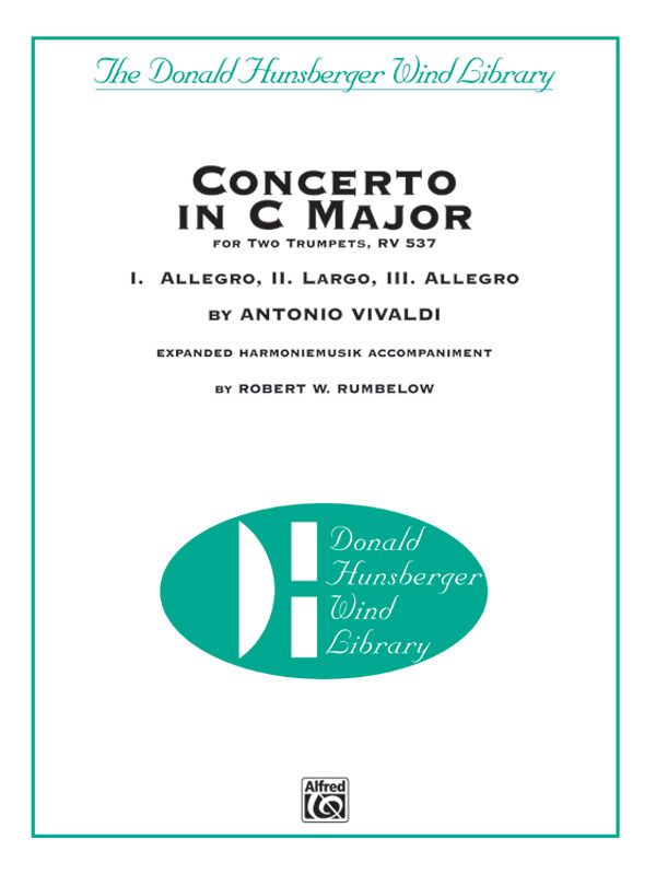 Concerto In C Major For Two Trumpets (I. Allegro, Ii. Largo, Iii. Allegro) Conductor Score & Parts