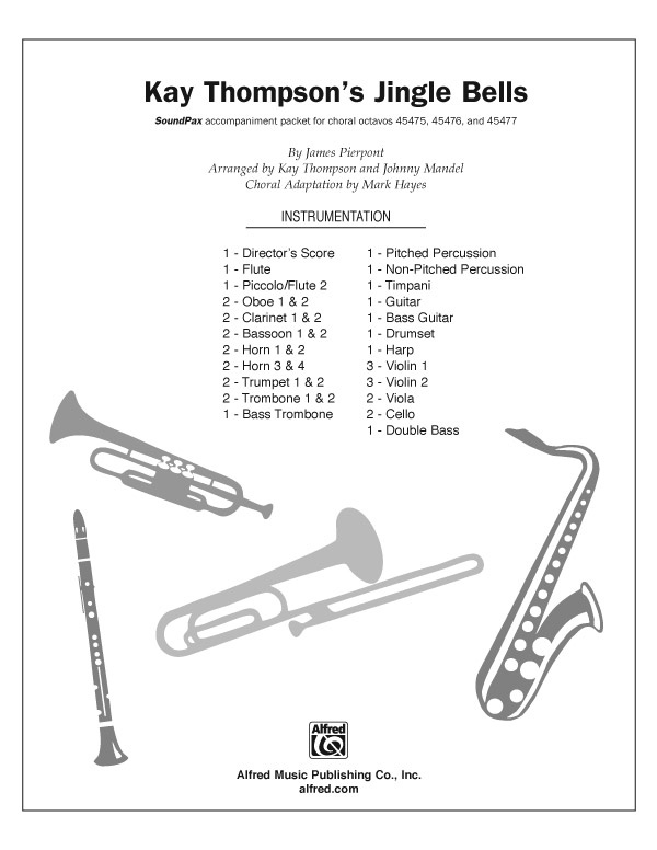 Kay Thompson's Jingle Bells Instrumental Parts