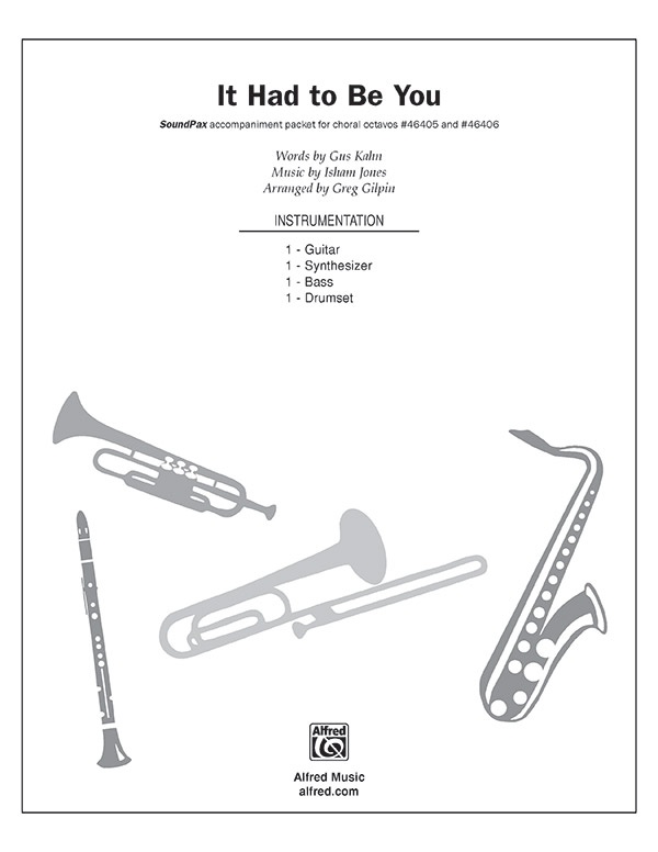 It Had To Be You Instrumental Parts (Digital Only)