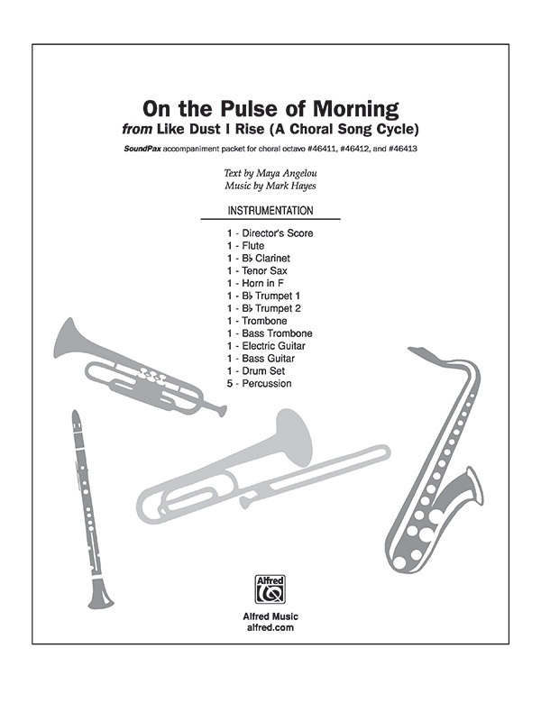 On The Pulse Of Morning From Like Dust I Rise (A Choral Song Cycle) Instrumental Parts (Digital Only)