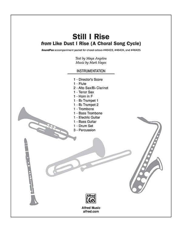 Still I Rise From Like Dust I Rise (A Choral Song Cycle) Instrumental Parts (Digital Only)