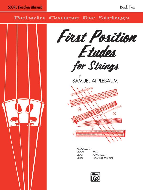 First Position Etudes For Strings Score