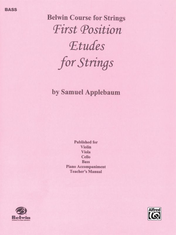 First Position Etudes For Strings Book