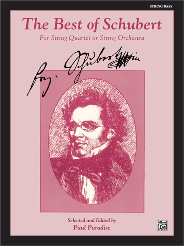 The Best Of Schubert For String Quartet Or String Orchestra Book