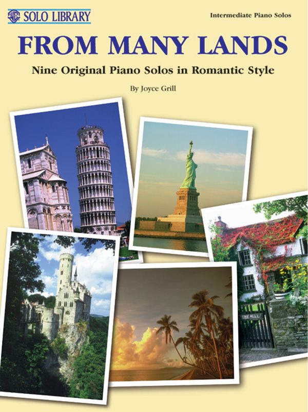 From Many Lands Nine Original Pieces In Romantic Style Book