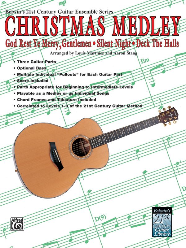 Belwin's 21St Century Guitar Ensemble Series: Christmas Medley Score & Parts