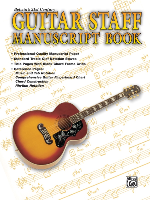 Belwin's 21St Century Guitar Staff Manuscript Book Book