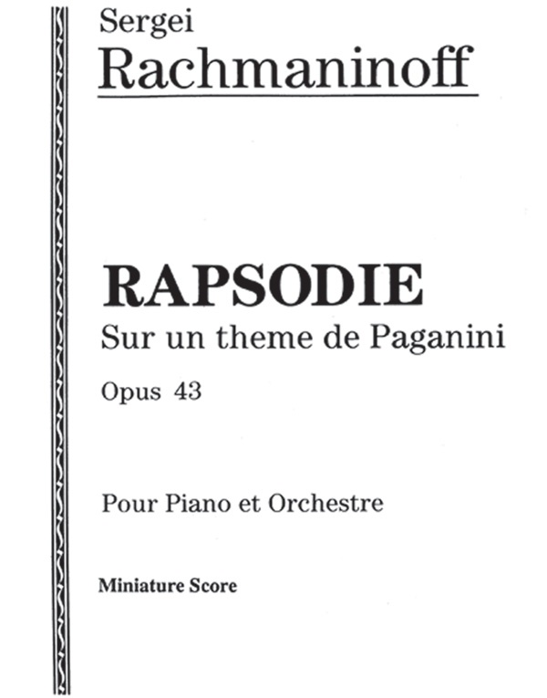 Rhapsodie, Opus 43 Miniature Score