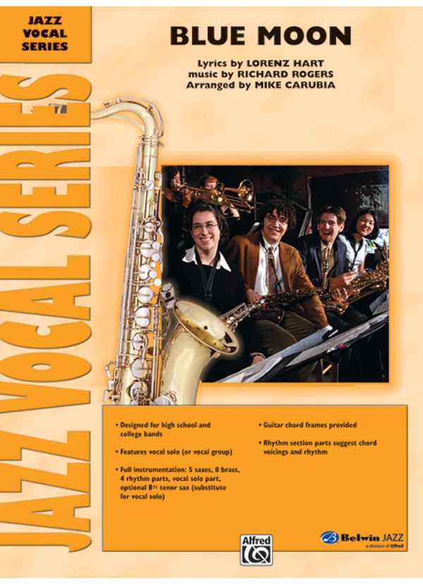 Blue Moon Vocal Feature - Key Of C Conductor Score & Parts