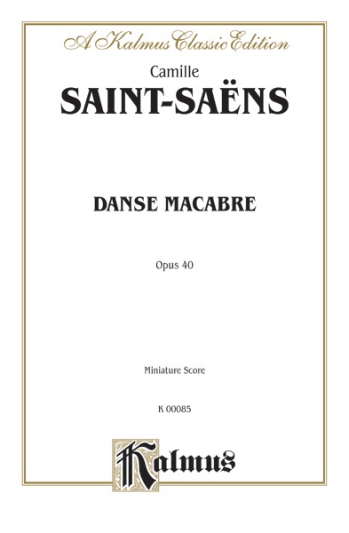 Danse Macabre, Opus 40 Miniature Score