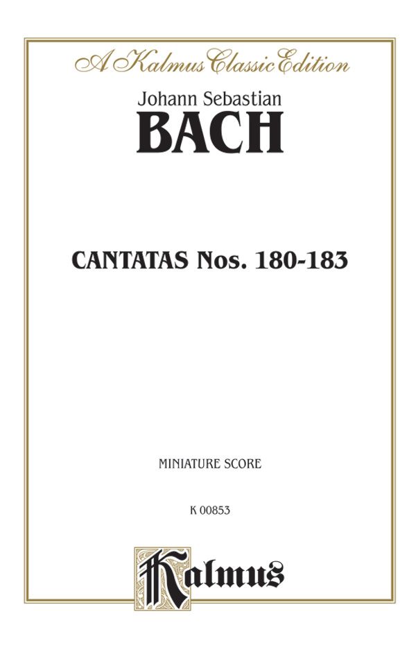 Cantatas No. 180-183 Miniature Score