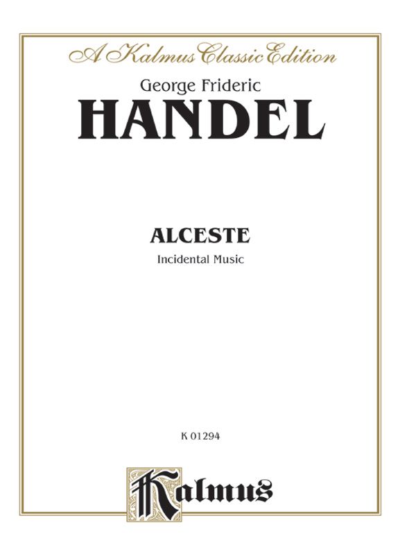 Alceste, Incidental Music (1750) Miniature Score