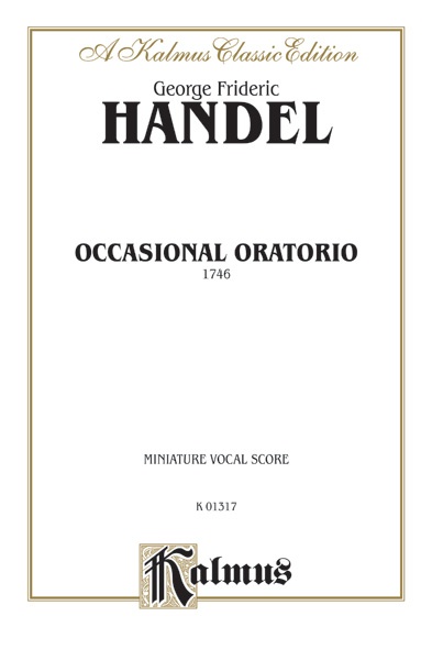 The Occasional Oratorio (1746) Miniature Score