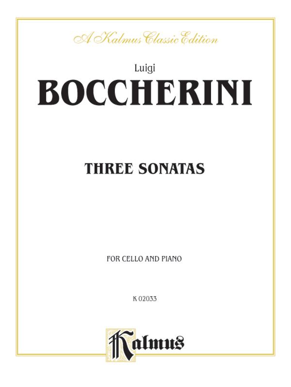 Three Sonatas For Cello And Piano Book