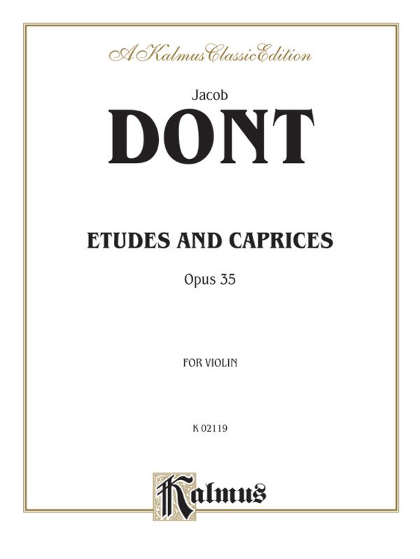 Etudes And Caprices, Opus 35 Book