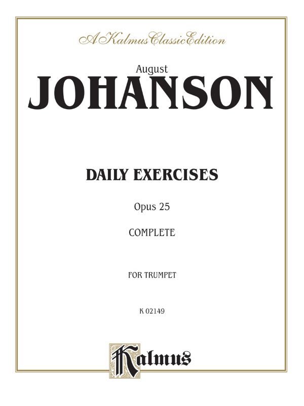 Daily Exercises, Opus 25 Book
