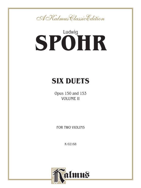 Duets, Volume Ii, Opus 150 & 153 Book