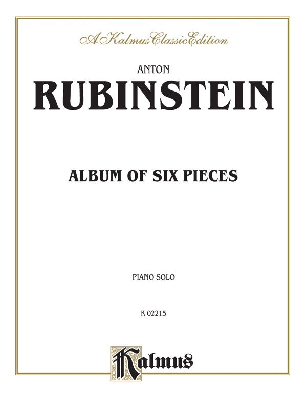 Album Of Six Pieces Book