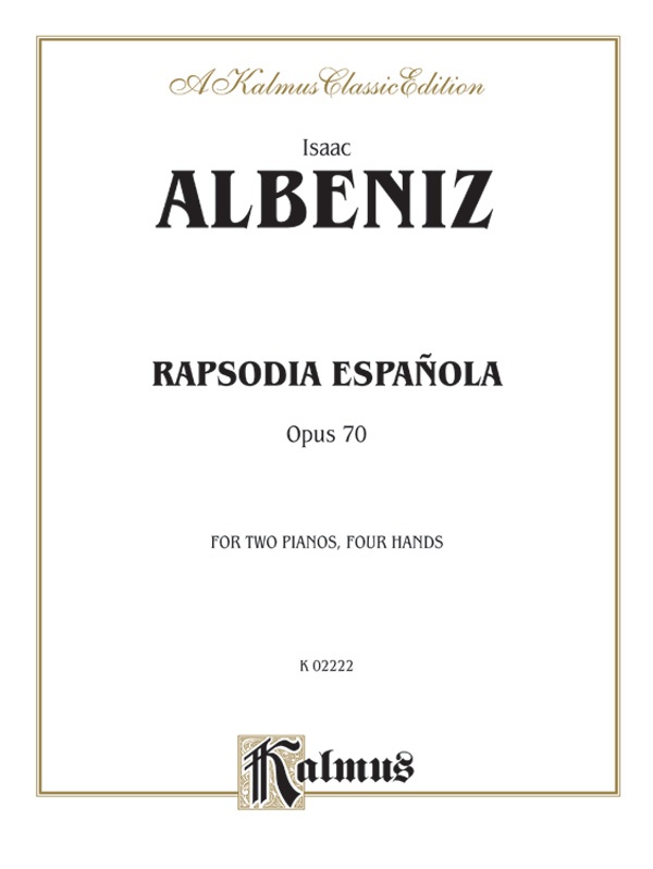 Rapsodia EspañOla, Opus 70 Book