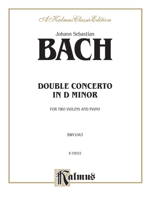 Double Concerto In D Minor Book