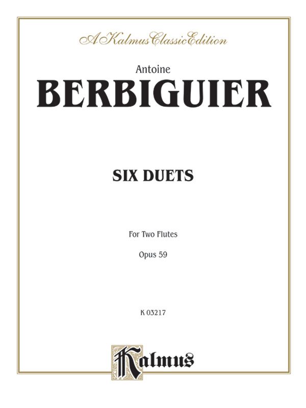 Six Duets, Opus 59 Book