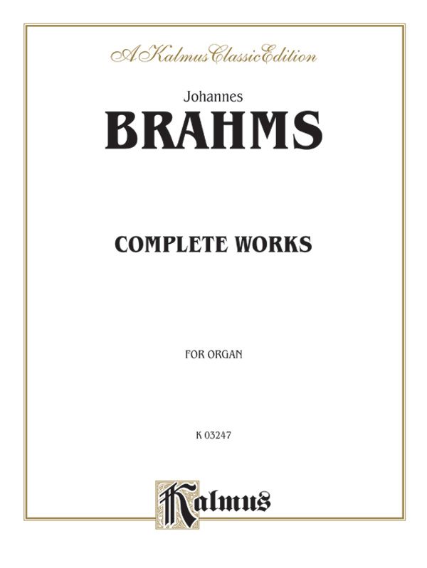 Complete Organ Works Book