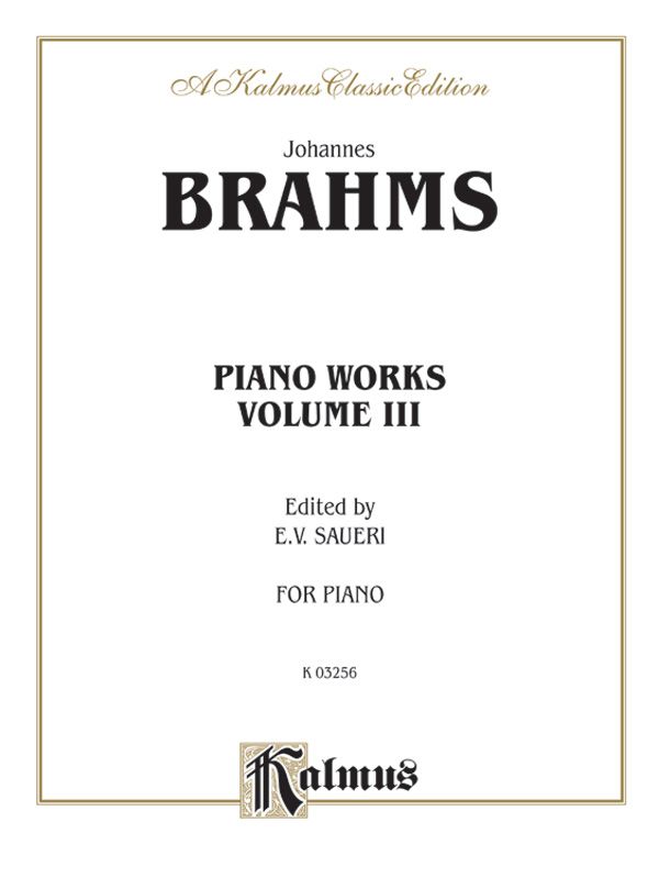 Piano Works, Volume Iii (2 Concertos, Paganini Variations & Waltzes) Book