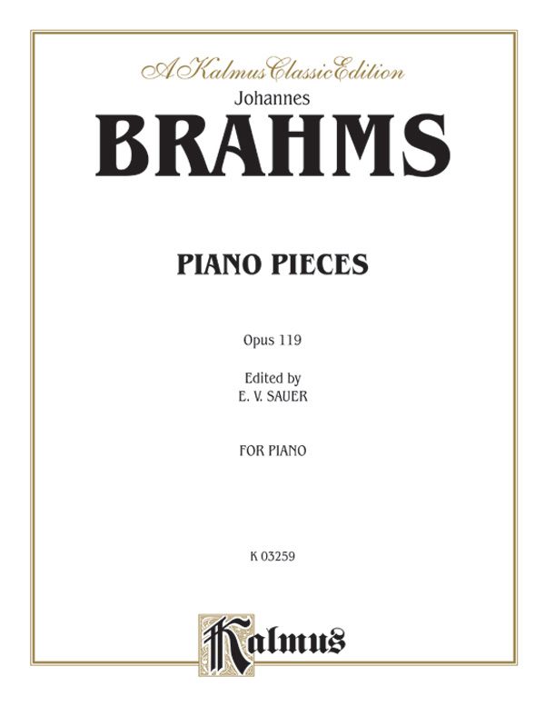 Intermezzi, Rhapsody, Opus 119 Book