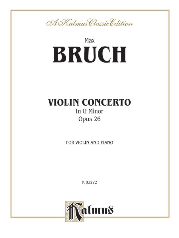 Violin Concerto In G Minor, Opus 26 Book