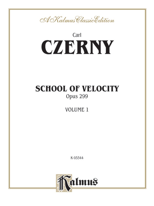 School Of Velocity, Opus 299, Volume I Book