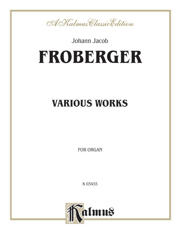 Various Organ Works Book