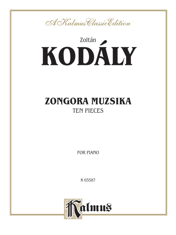Ten Pieces (Zongora Muzsika) Book