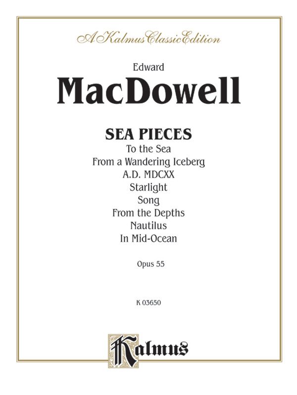 Sea Pieces, Opus 55 Book