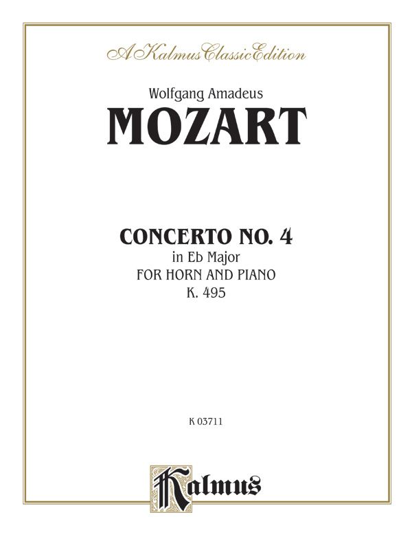 Horn Concerto No. 4 In E-Flat Major, K. 495 Part(S)